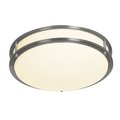 Designers Fountain 12 inch 1-Light Brushed Nickel Selectable Dimmable LED Flush Mount EV1412C3C-35